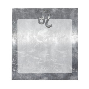 Bloc-note Silver Leo Zodiac Connexion Grunge style dévêtu