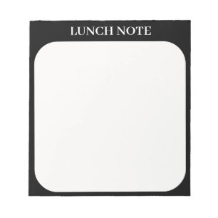 BLOC-NOTE SIMPLE ÉLÉGANT PERSONNALISÉ NOM ÉCOLE BUREAU DÉJEU