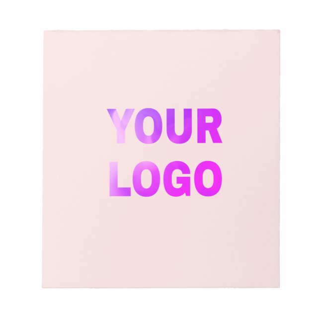 Bloc-note simple et minimal ajoutez votre logo/votre design  (Devant)