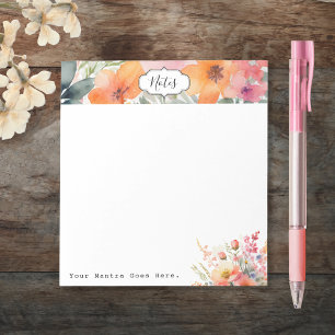 Bloc-note Simple Floral Minimal Quotidien