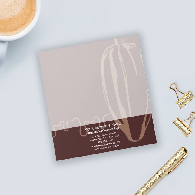 Bloc-note Simple Modern Cacao Pod Chocolatier Chocolaterie (Créateur téléchargé)