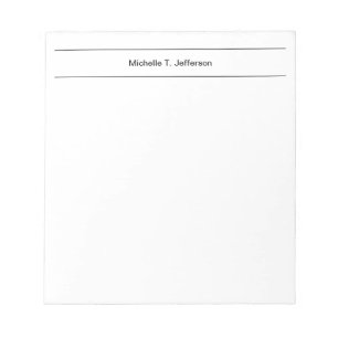 Bloc-note Simple Moderne Minimaliste