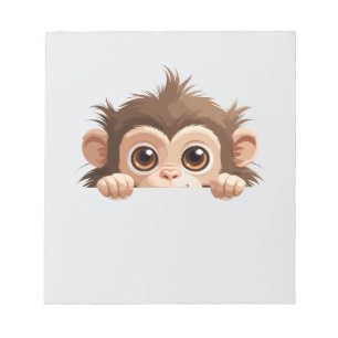 Bloc-note Singe Peeking mignon adorable Drôle animal caricat