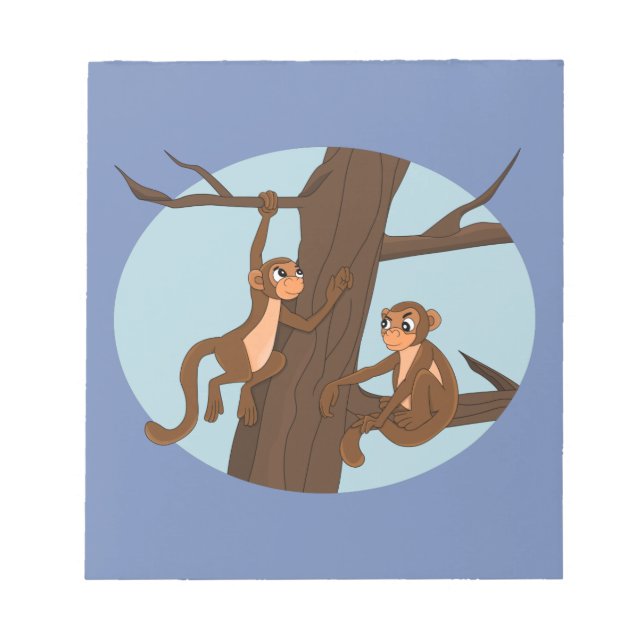 Bloc-note Singes escalade l'arbre (Devant)
