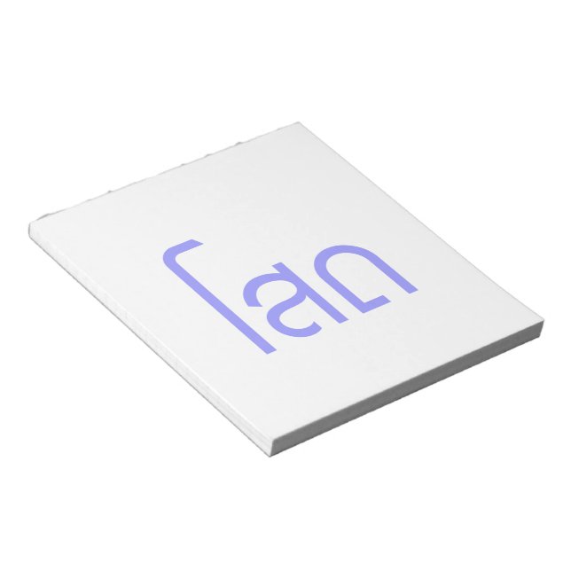 Bloc-note Single, SOHT en langage thaï, script décollé (Incliné)