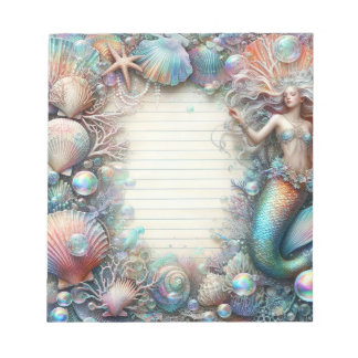 Bloc-note Sirène Sous La Mer