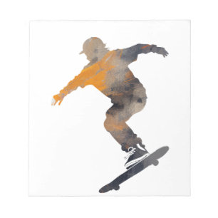 Bloc-note Skateboard Jeu Sport Défi Illustration Pop