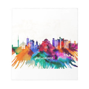 Bloc-note Skyline de Belgrade