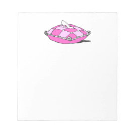 Bloc-note Slipper Cendrillon sur Coussin rose
