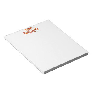 Bloc-note SlipperyJoe's Thanksgiving feuille brun orange tar