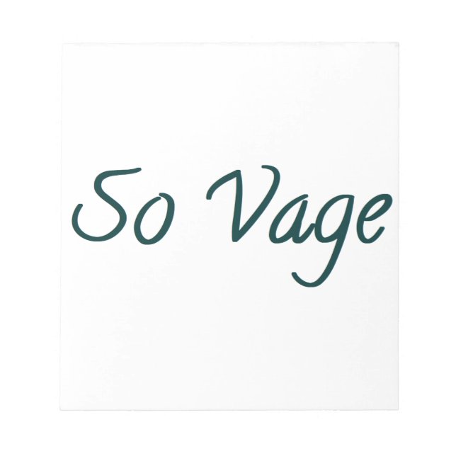 Bloc-note so vage (Devant)