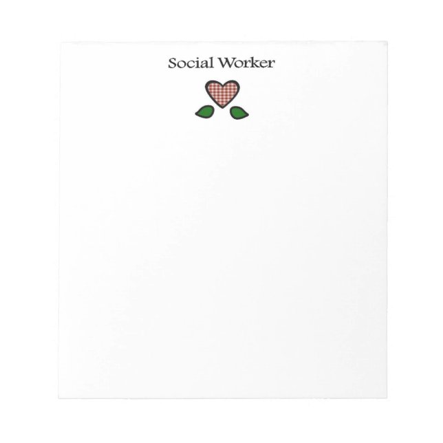 Bloc-note Social Worker Red GH (Devant)