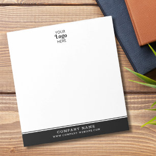 Bloc-note Société nom de l'entreprise logo personnalisé bord