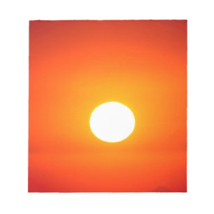 Bloc-note soleil orange