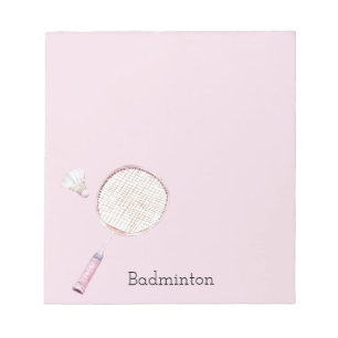Bloc-note Sports de badminton rose
