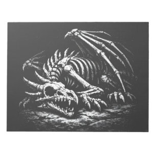 Bloc-note Squelette de dragon — par BurnsInHell