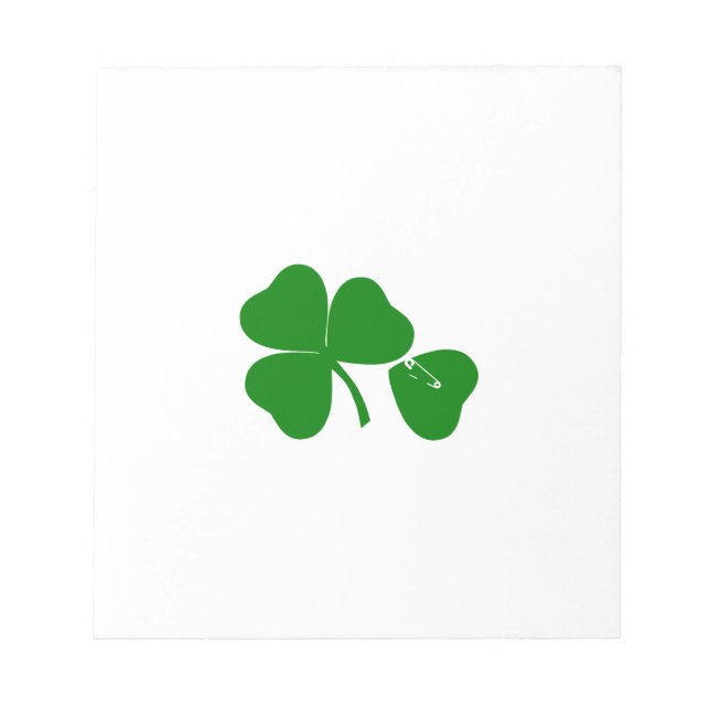 Bloc-note St Patrick's Day - Obtenez Lucky 3 + 1 feuilles =  (Devant)