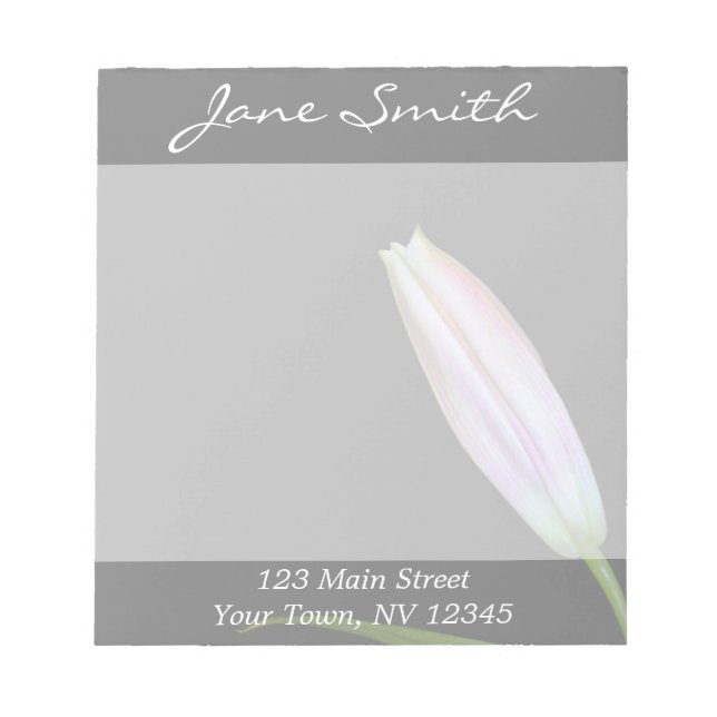 Bloc-note Stargazer Lily Bud (Devant)