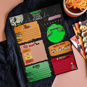 Bloc-note Stationery d'Halloween colorée pour enfants