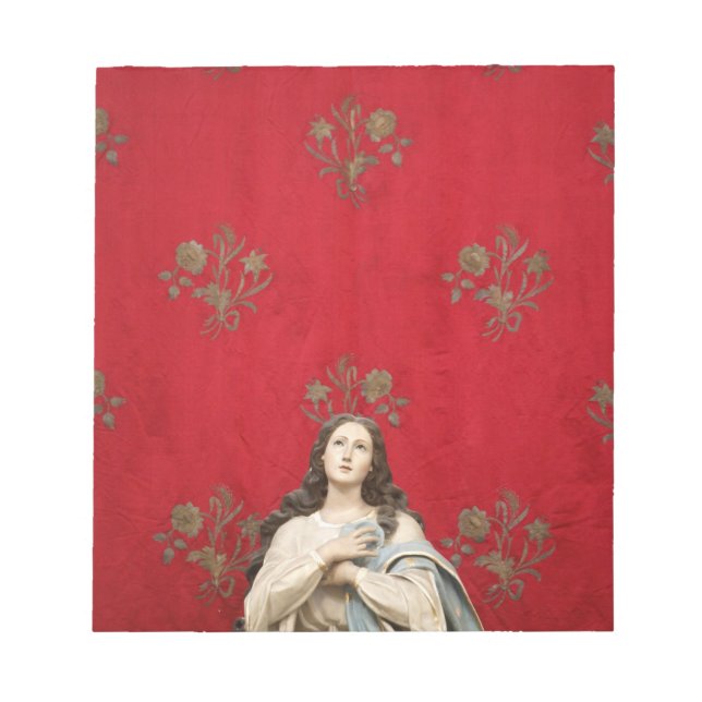 Bloc-note Statue d'une vierge dans une église de Spaccanapol (Devant)