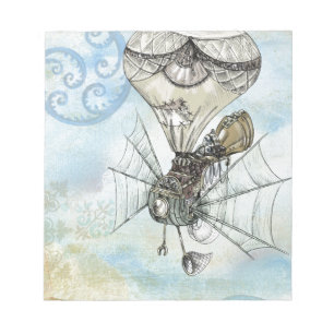 Bloc-note steampunk balloon