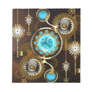Bloc-note Steampunk Rusty Background