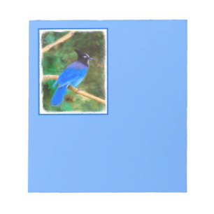 Bloc-note Steller's Jay Painting - Art original pour oiseaux