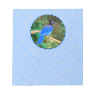 Bloc-note Steller's Jay Painting - Art original pour oiseaux