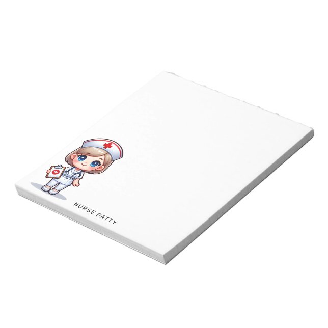 Bloc-note Stethoscope rose Infirmier pinguin mignon personna (Tourné)