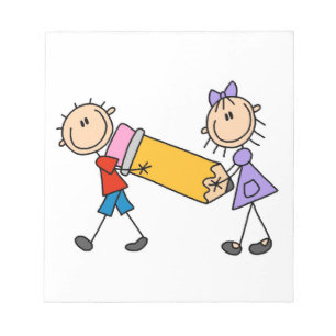 Bloc-note Stick Kids With Pencil