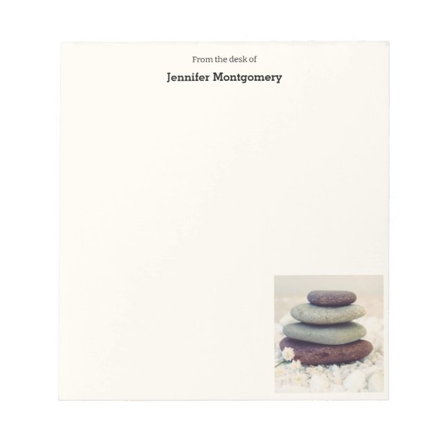 Bloc-note Stones empilées Méditative Cairn (Devant)