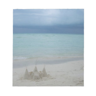 Bloc-note Stormy Sandcastle Beach Landscape