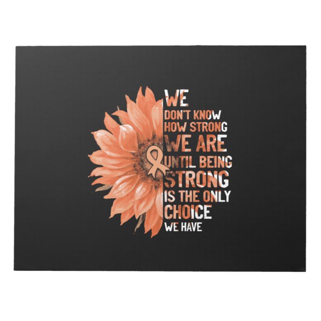 Bloc-note Strong Is The Only Choice (Devant)