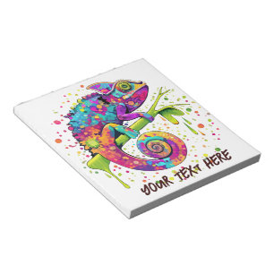 Bloc-note Style d'aquarelle des teintures Chameleon