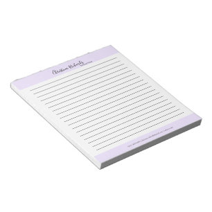 Bloc-note Style Violet minimaliste Linne