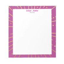 Stylish Goldish Pink Typography Personalized Name