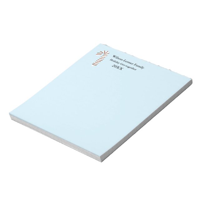 Bloc-note Sucre de canne artistique de la saison des Fêtes (Tourné)