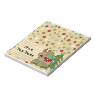 Bloc-note Sucrerie ou sac Topper de festins de vacances