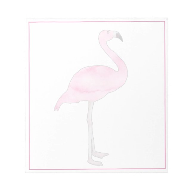 Bloc-note Superposition transparente avec bordure rose flama (Devant)