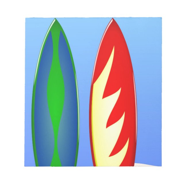 Bloc-note Surfboards surf rétro (Devant)