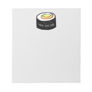 Bloc-note Sushi Maki personnalisé Alaska Roll Sushi