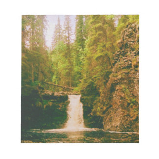 Bloc-note Swedish Moody Waterfall, Hälsingland, Sweden