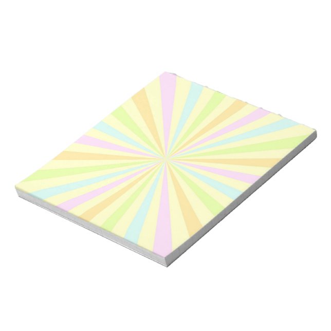 Bloc-note Sweet Pastels Roue à rotation Soleil Burst (Tourné)