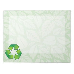 Bloc-note Symbole de recyclage