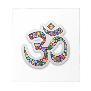 Bloc-note Symbole de yoga Om Ohm Aum Namaste