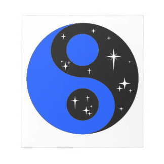 Bloc-note " Symbole étoilé du Ying Yang "