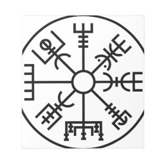 Bloc-note Symbole viking vegvisir Norse Shield Odin