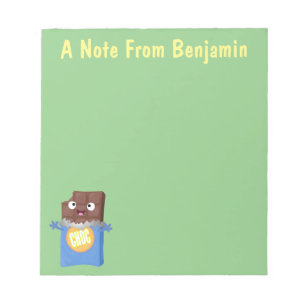 Bloc-note Sympa chocolat chocolat bonbon bar personnage de d