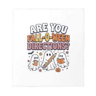 Bloc-note T-shirt drôle de professeur de fantôme d'Halloween