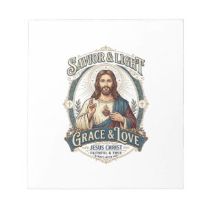 Bloc-note T-shirt graphique vintage Jesus Thrift Store chass